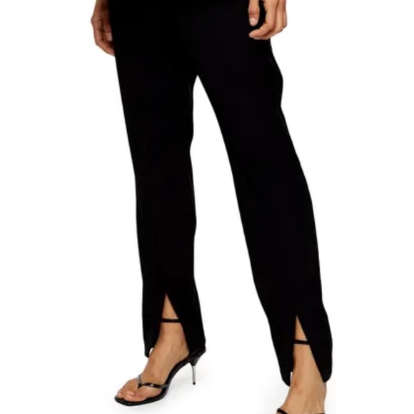 Topshop Split Hem Cigarette Pants - Picture 2 of 10